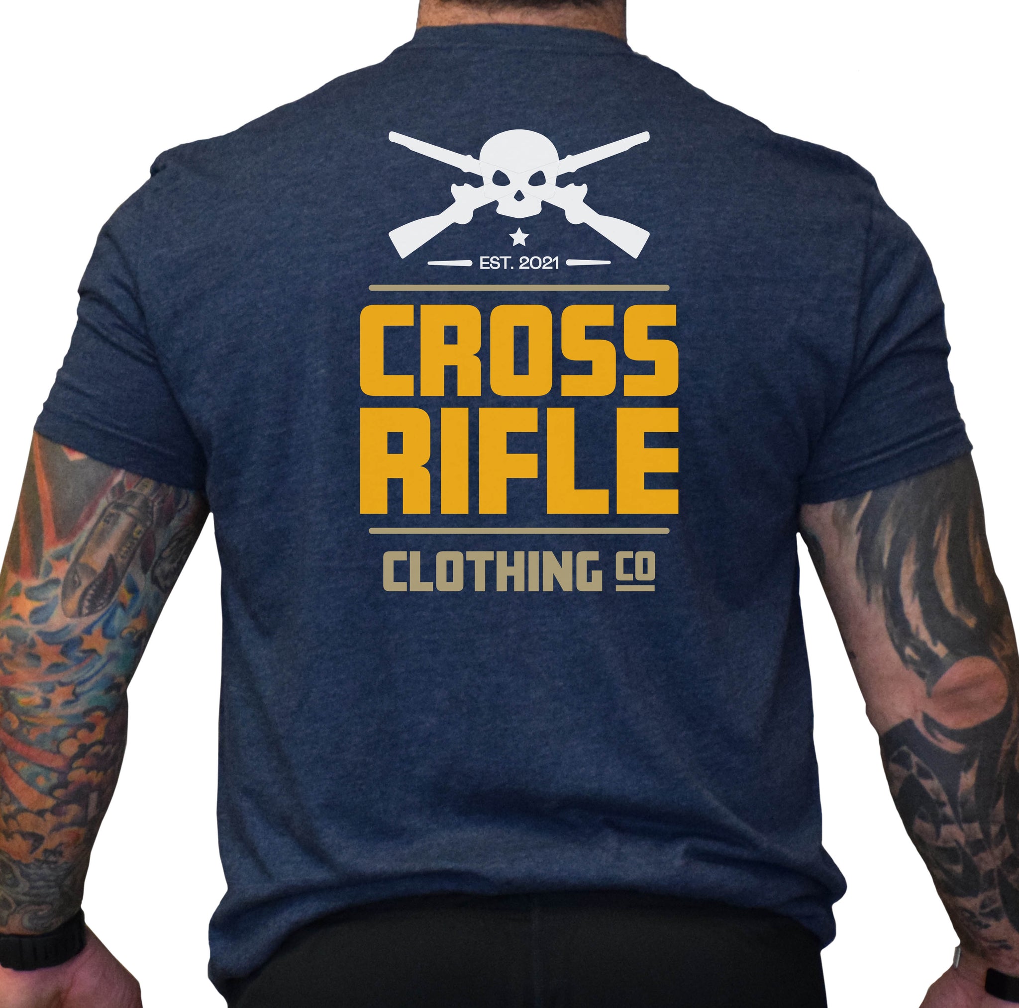 Cross Rifle Skull Stacked Shirt