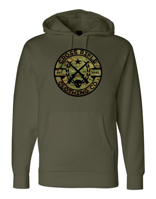 CRCC Multicamo Logo Hoodie