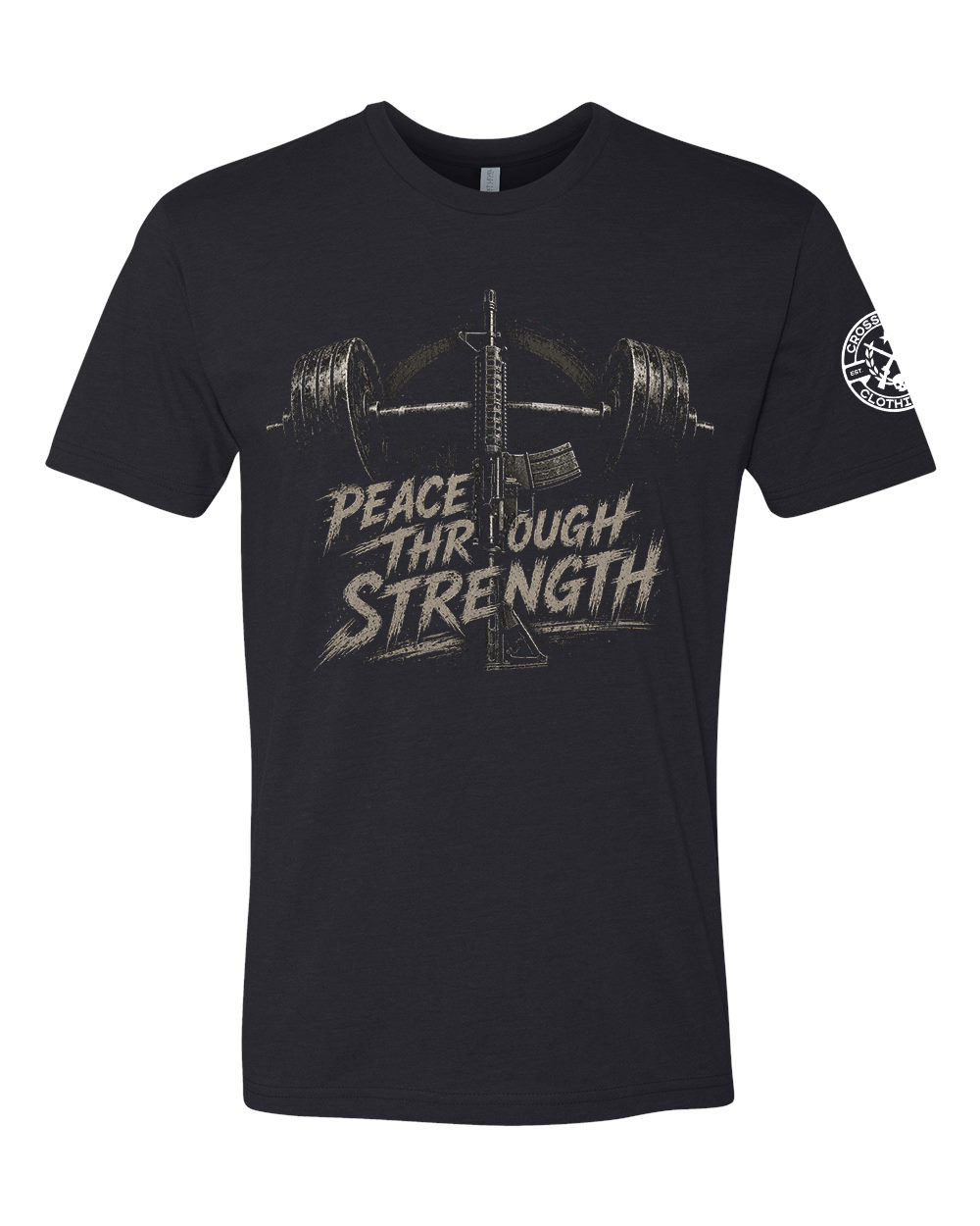 PEACE THROUGH STRENGTH TEE SHIRT