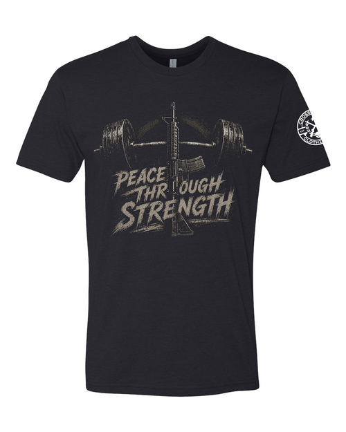 PEACE THROUGH STRENGTH TEE SHIRT