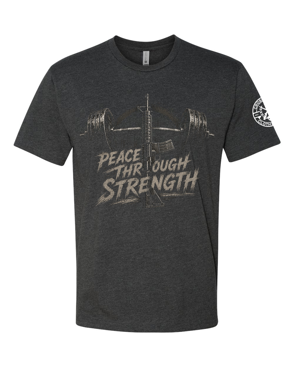 PEACE THROUGH STRENGTH TEE SHIRT
