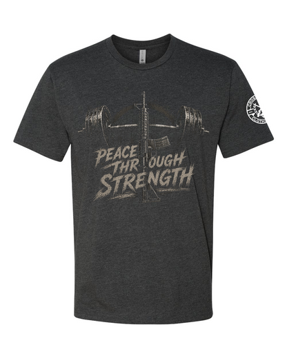 PEACE THROUGH STRENGTH TEE SHIRT