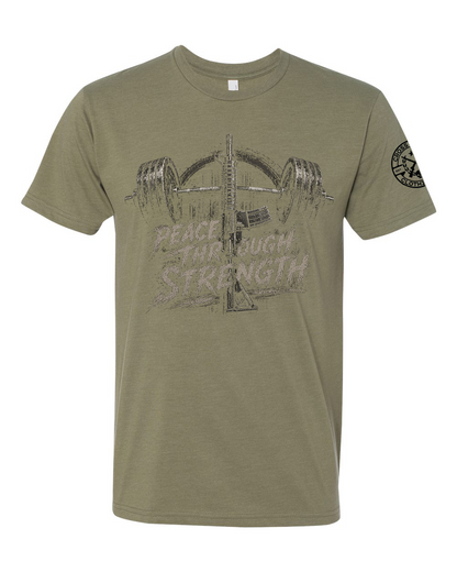 PEACE THROUGH STRENGTH TEE SHIRT
