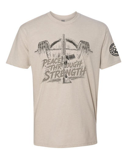 PEACE THROUGH STRENGTH TEE SHIRT