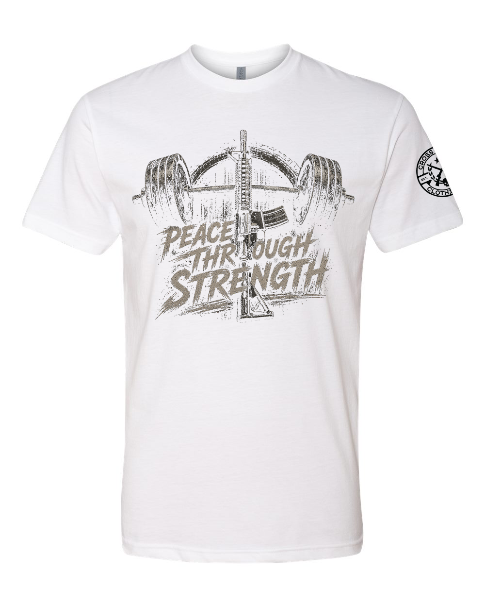 PEACE THROUGH STRENGTH TEE SHIRT