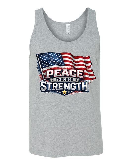 PEACE THROUGH STRENGTH TANK TOP