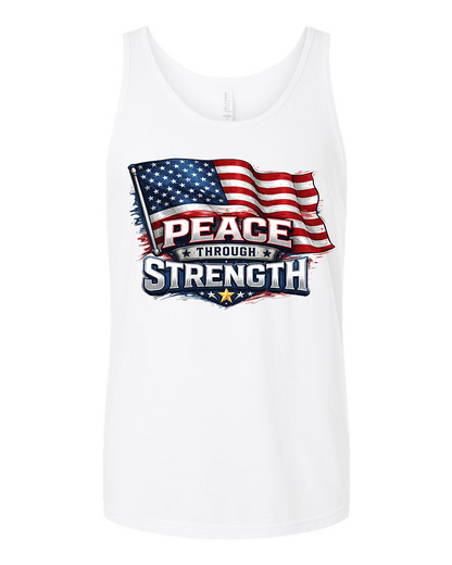 PEACE THROUGH STRENGTH TANK TOP