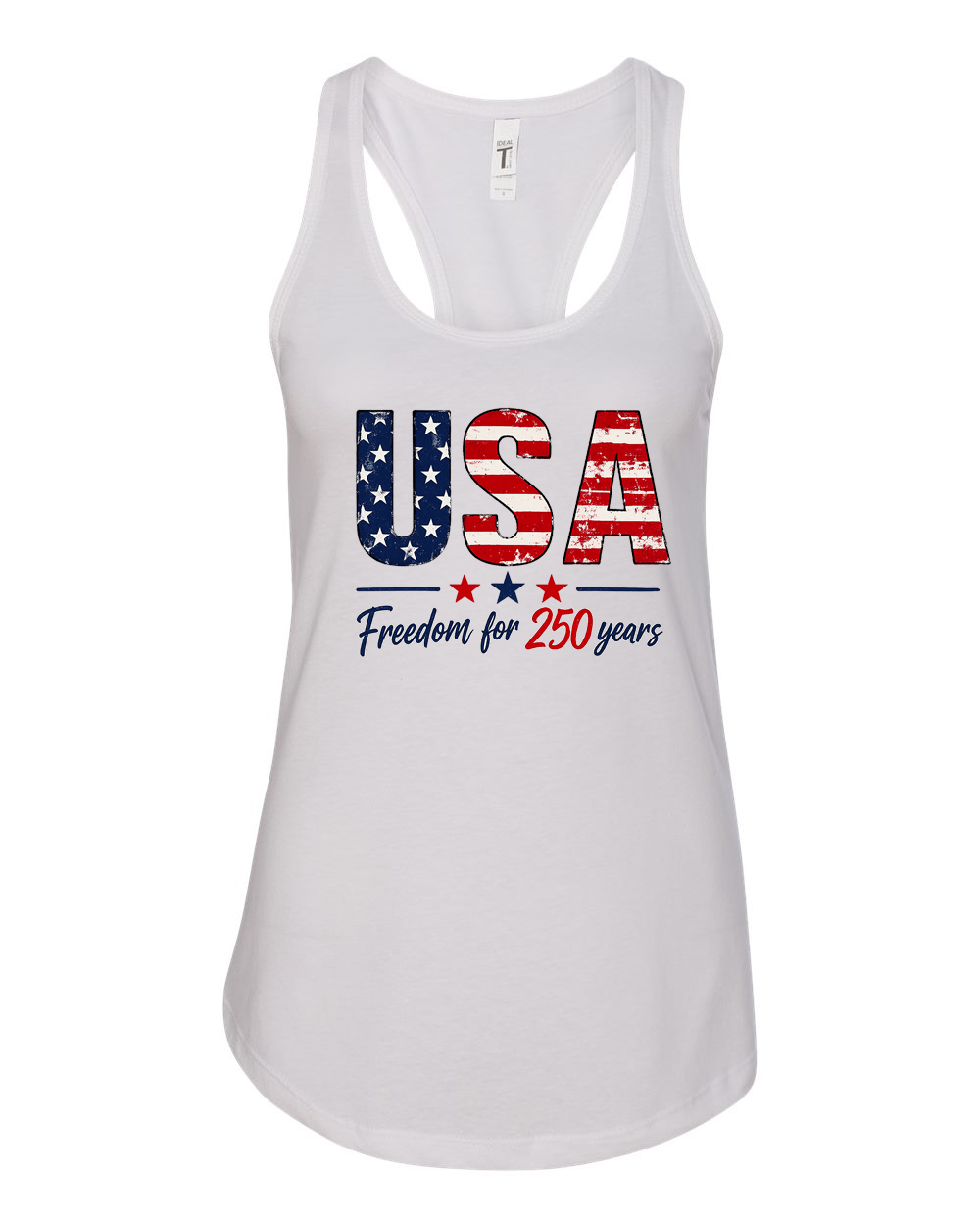USA-FLAG-250 Ladies Tank TOP