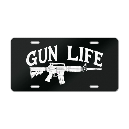 GUN LIFE VANITY PLATE