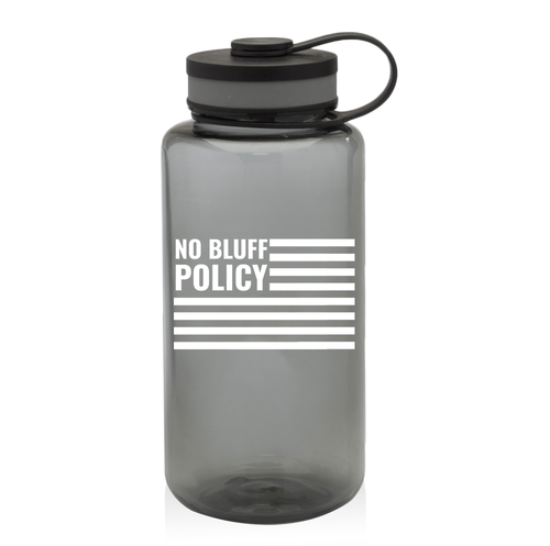 NO BLUFF POLICY Water Bottle