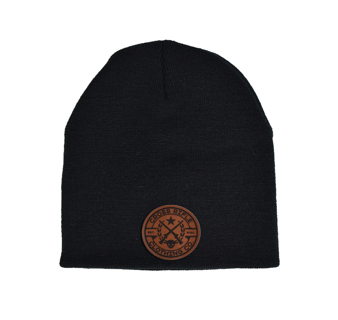 CRCC Logo Leather Patch Beanie