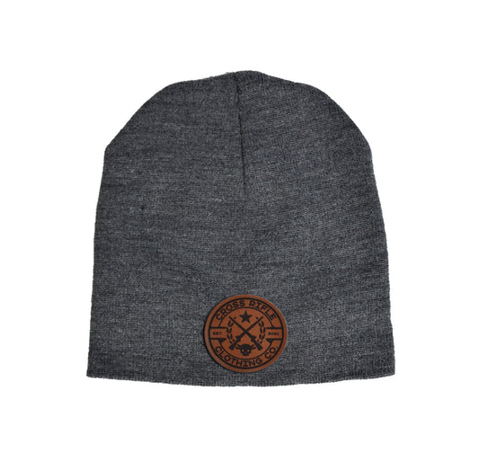 CRCC Logo Leather Patch Beanie