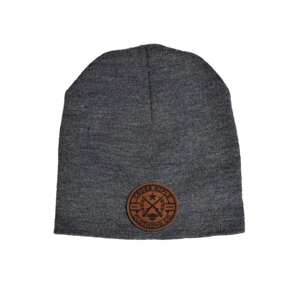 CRCC Logo Leather Patch Beanie