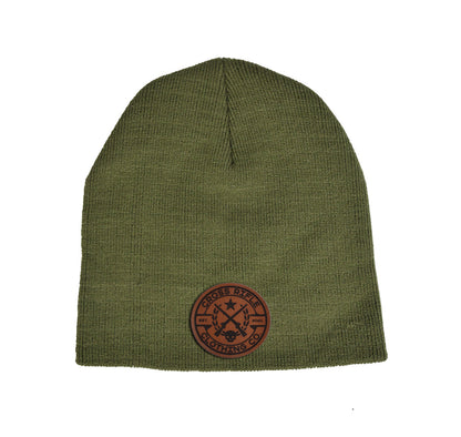 CRCC Logo Leather Patch Beanie