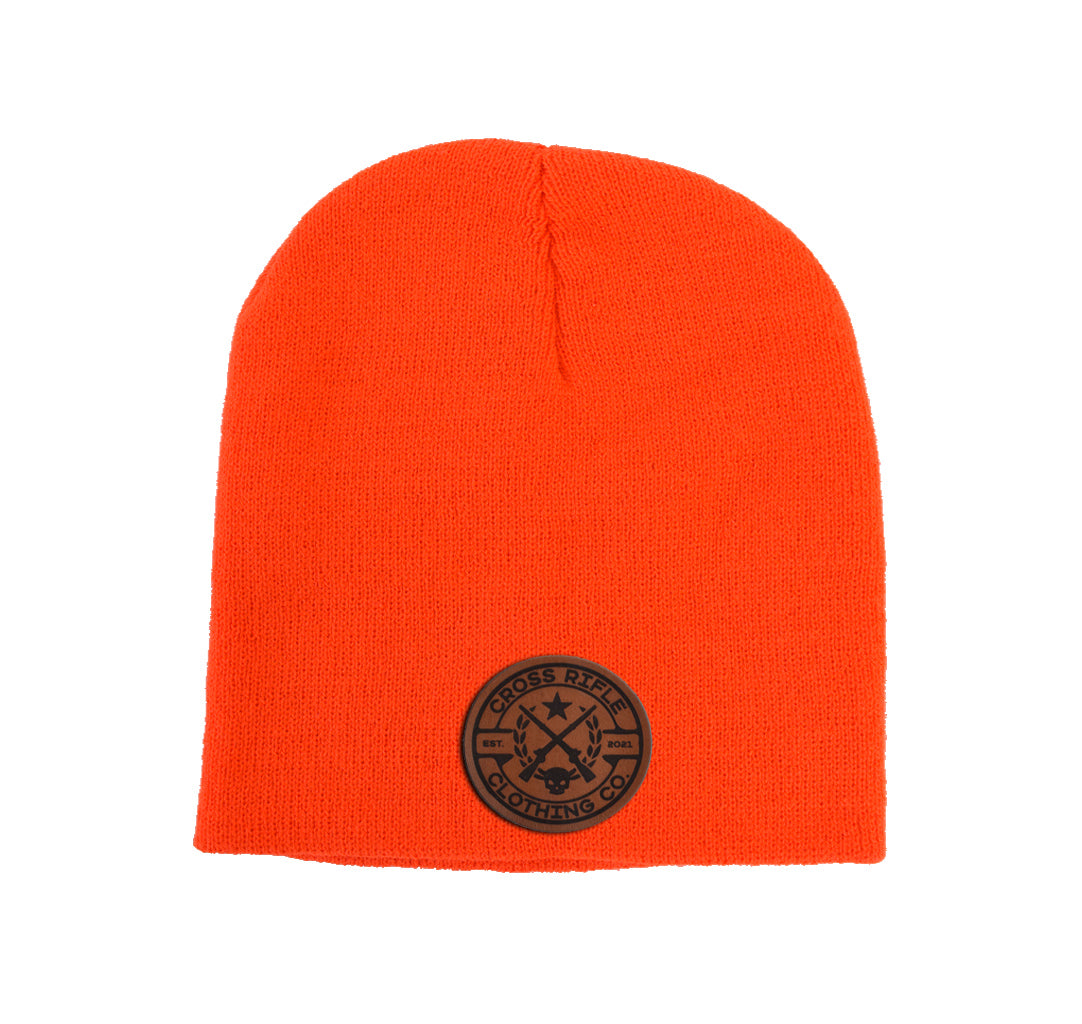 CRCC Logo Leather Patch Beanie