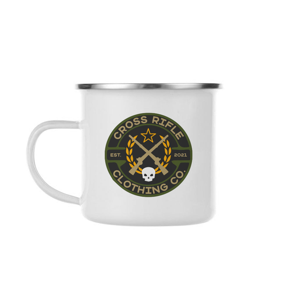 Cross Rifle Clothing Logo Coffee Mugs