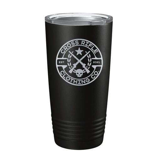 Cross Rifle Logo Laser Tumbler