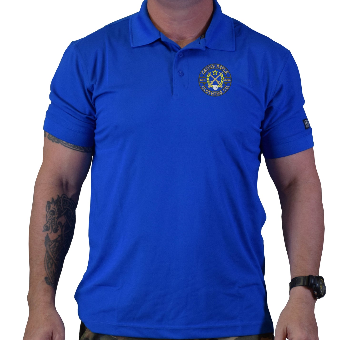 Cross Rifle Clothing Logo Polo