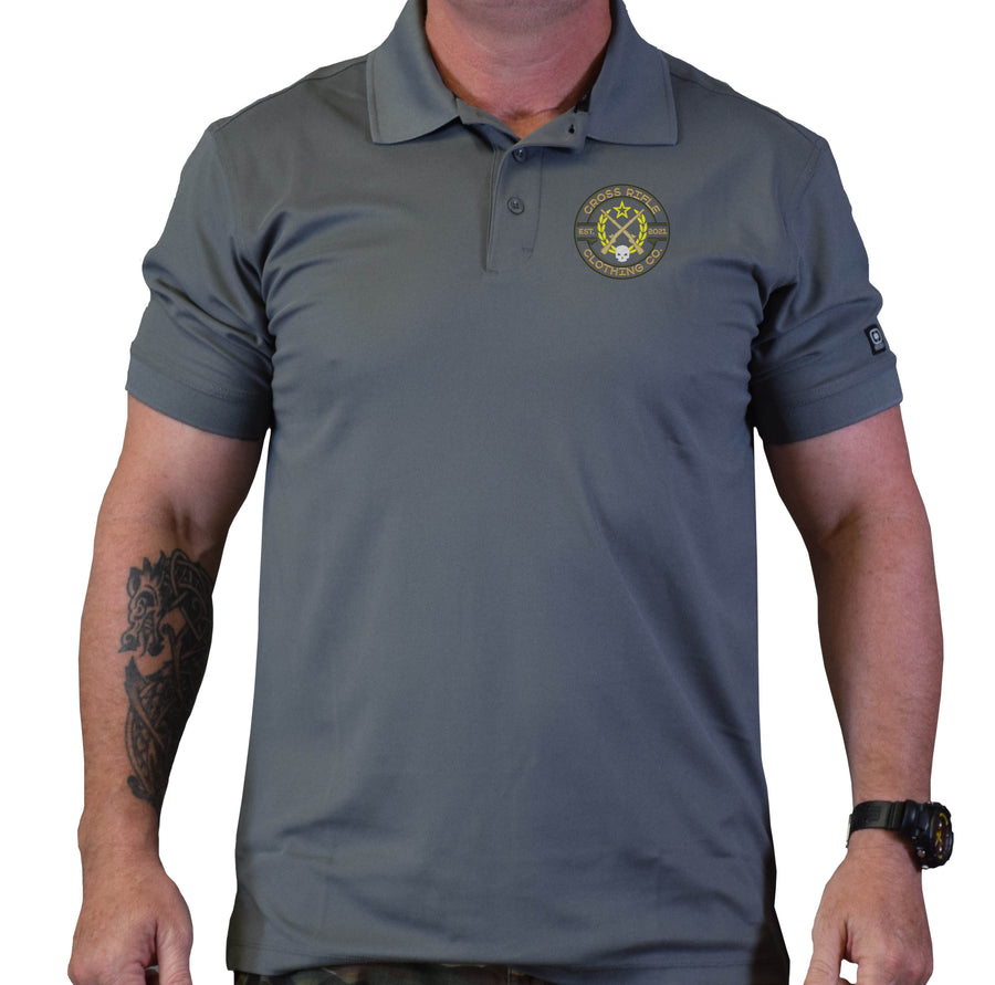 Cross Rifle Clothing Logo Polo