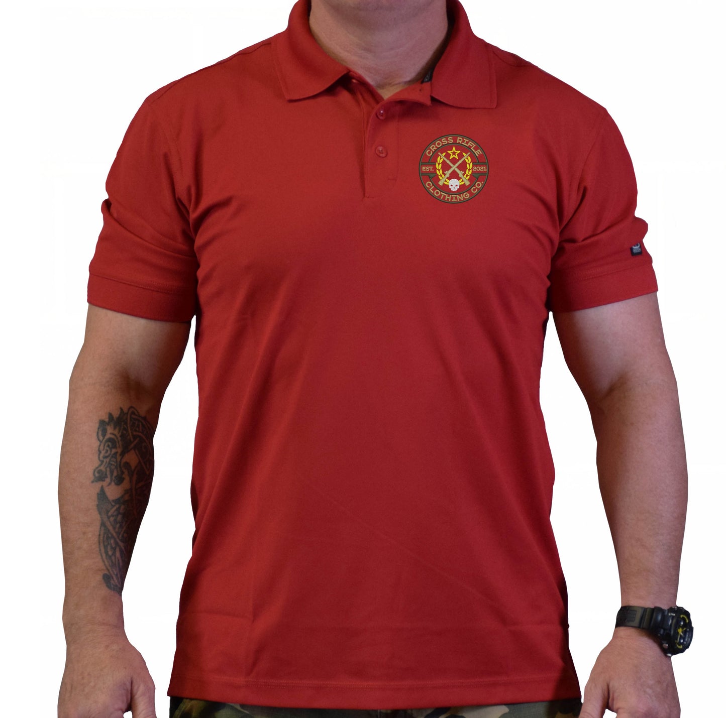 Cross Rifle Clothing Logo Polo