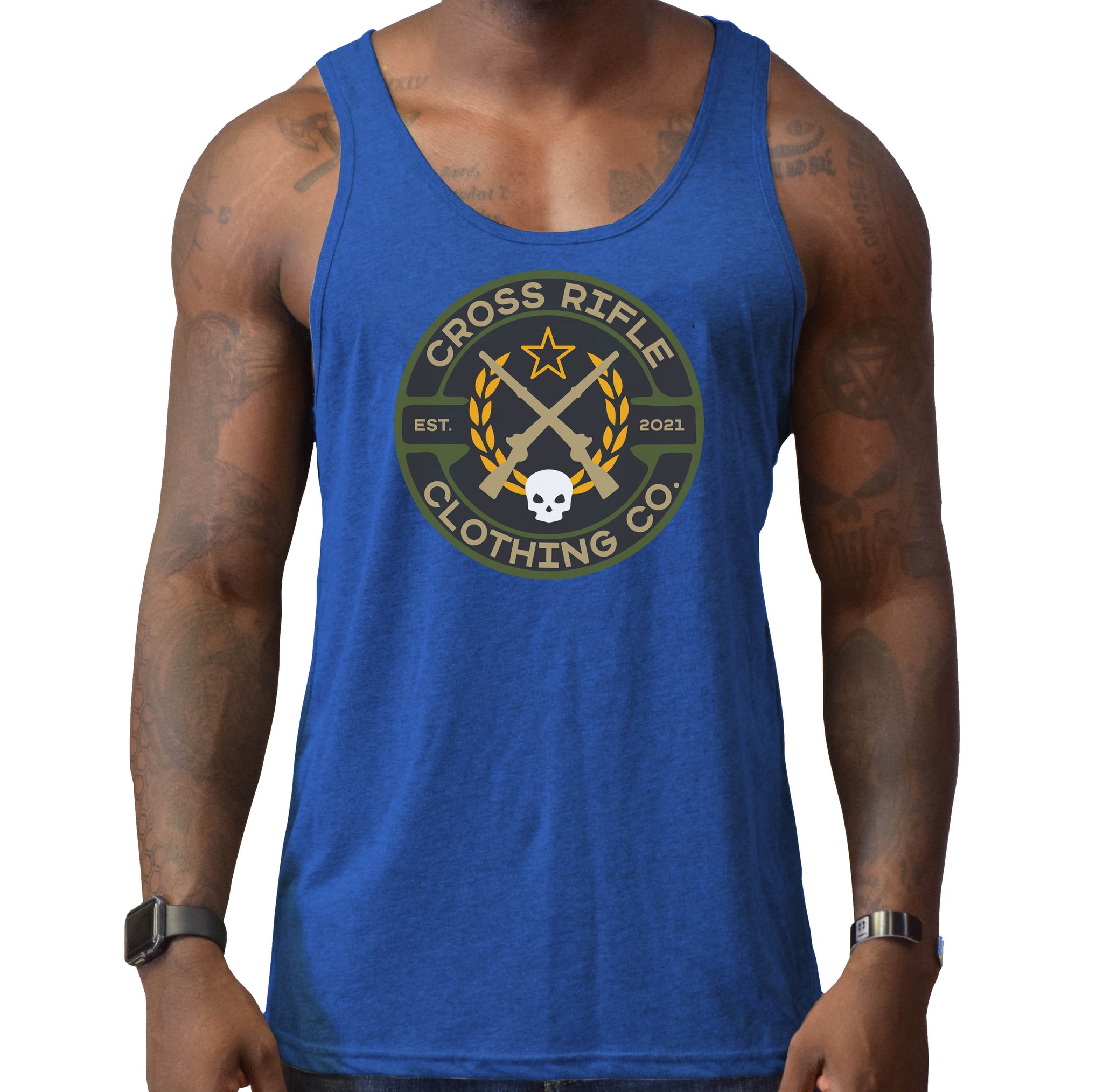 Cross Rifle Clothing Logo Tank