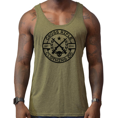 Cross Rifle Clothing Logo Tank