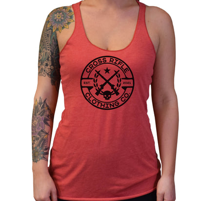 Cross Rifle Clothing Logo Ladies Tank