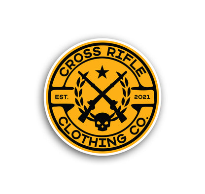 Cross Rifle Clothing Logo Sticker