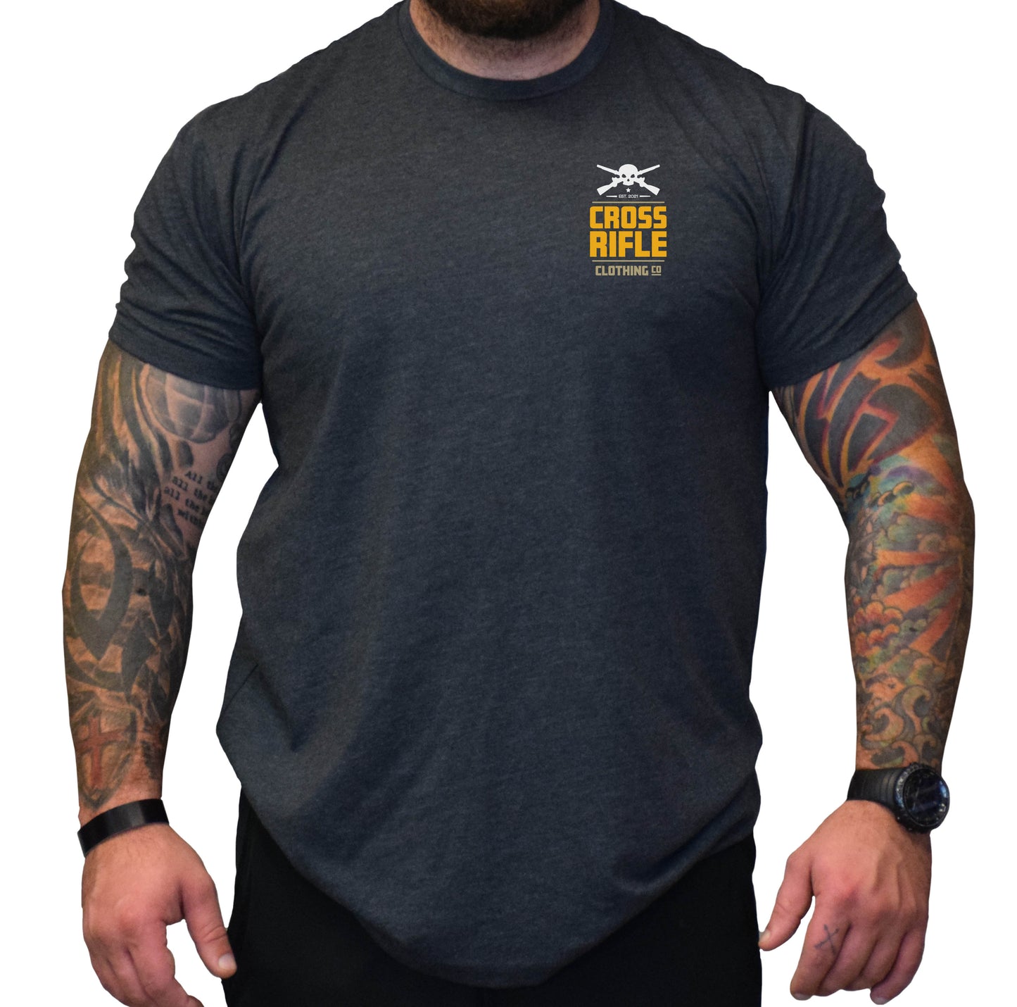 Cross Rifle Skull Stacked Shirt