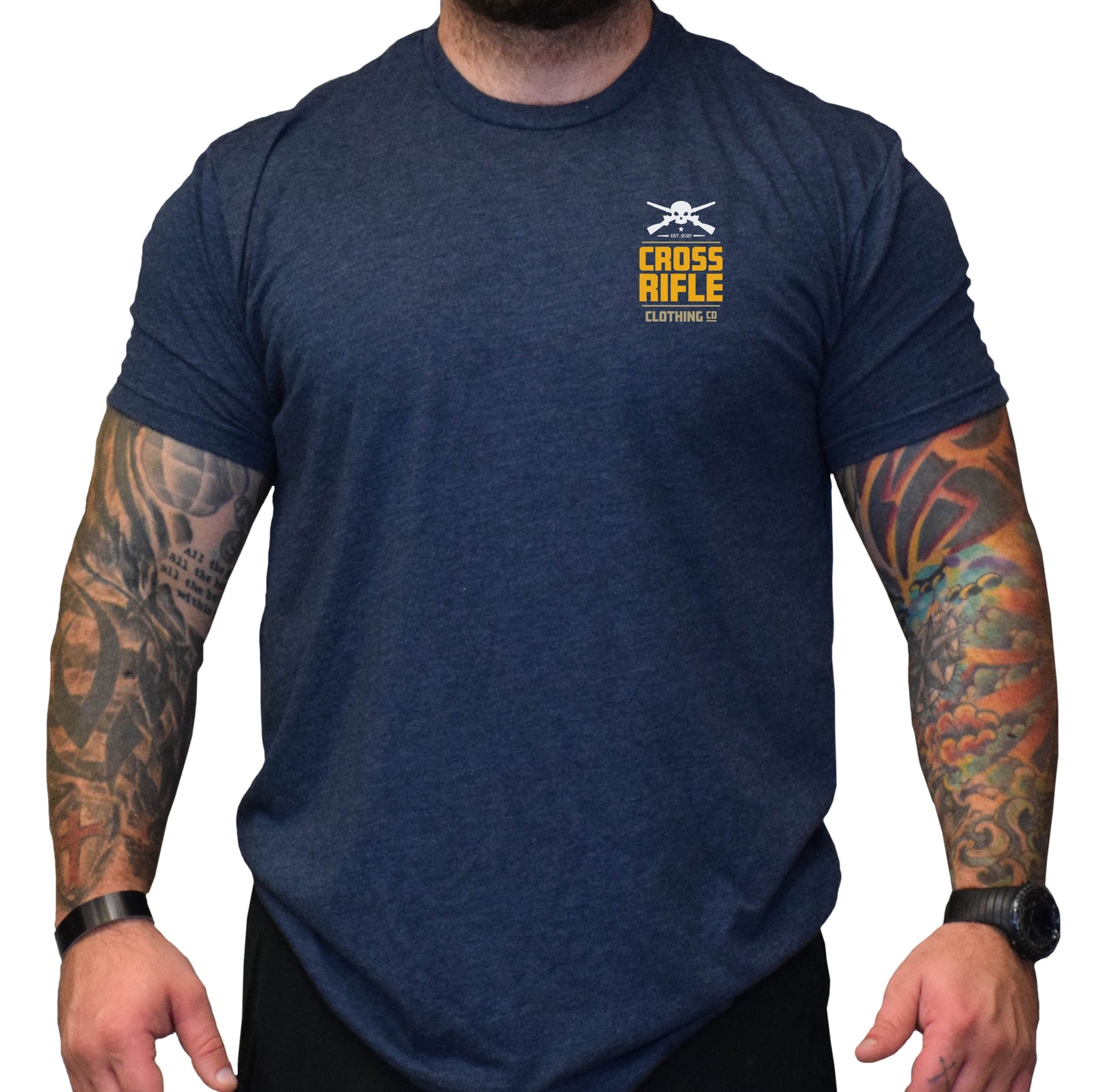 Cross Rifle Skull Stacked Shirt