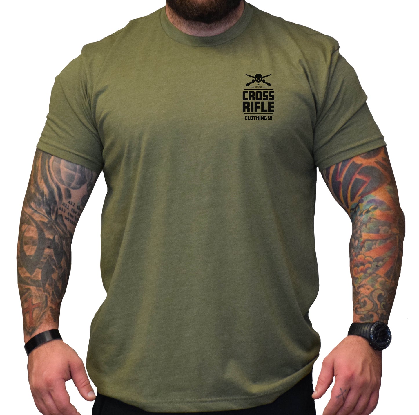 Cross Rifle Skull Stacked Shirt