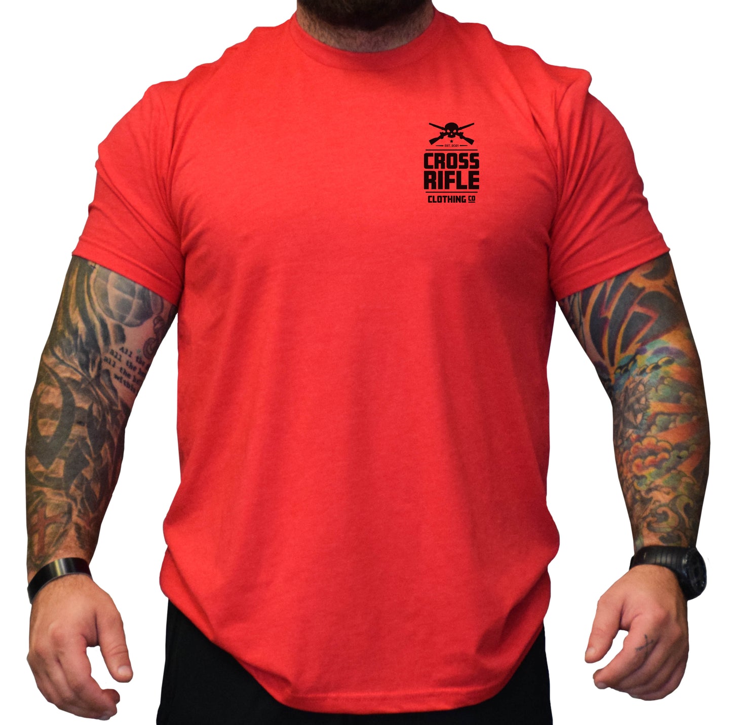 Cross Rifle Skull Stacked Shirt